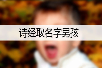詩(shī)經(jīng)取名字男孩