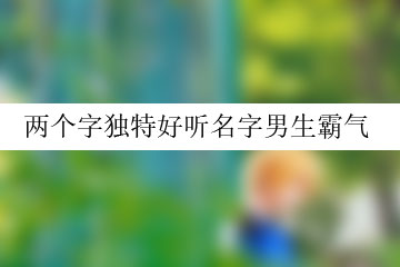 兩個(gè)字獨(dú)特好聽(tīng)名字男生霸氣