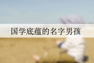 國學(xué)底蘊的名字男孩